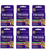 6x Trojan Pleasure Pack Lubricated Premium Latex Condom - 3 Each Exp:10/... - $20.36 CAD