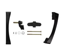 Pella Black Right Interior &amp; Black Left Exterior Sliding Patio Door Hand... - $319.95