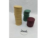 Lot Of (92) Yahtzee Texas Hold Em Plastic Poker Chips 10s 50s 100s Dealer - $8.90