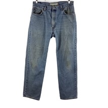 Levi’s 550 Jeans Men’s 36&quot; x 34&quot; Measures 34&quot; x 32&quot; Distressed Stains on Front - £23.95 GBP