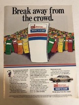 1986 American International Rent A Car Vintage Print Ad pa7 - £6.25 GBP