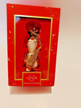 Warm Hugs Olaf Christmas Tree Ornament Lenox Disney Showcase Collection  Frozen  - £22.67 GBP