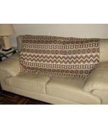 Brown blanket made of alpacawool, bedspread, coverlet - £113.15 GBP