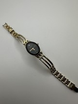 Gold Black Armitron Diamond Woman’s Watch 20mm - $11.98