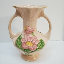Single Vintage - HULL Art USA Pottery - Pink Floral Pattern Bud Vase small chip - £12.93 GBP