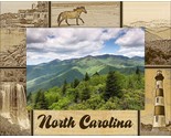 North Carolina Laser Engraved Wood Picture Frame Landscape (3 x 5) - $25.99
