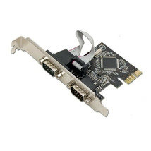 Syba PCI-Express 2-Port DB9 RS232 Serial Card - Ro Hs Model SD-PEX15022 - £15.94 GBP