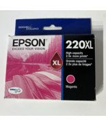 Epson 220XL Magenta Ink Cartridge Genuine New Sealed Exp 2026 - $17.81