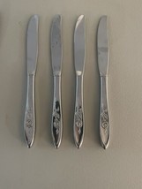 Oneida Community MY ROSE  Set of 4 Dinner Knives Stainless Flatware - £14.76 GBP
