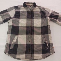 Carhartt 103239 103 Women's Tan/Gray Rugged Flex Hamilton Fleece Lined Shirt Sm image 12