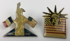 Lot Of 2 Statue of Liberty Centennial Lapel Pin 1886 - 1986 - £9.61 GBP