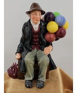 Royal Doulton The Balloon Man Vintage Figurine HN1954 Green Balloon Colo... - $132.63 CAD