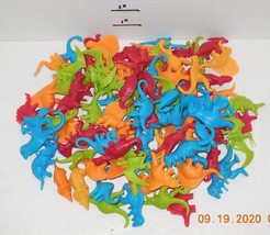Huge Lot of 86 Different Pretend Play 1&quot; Dinosaur Figures Red Blue Green Orange - £19.27 GBP