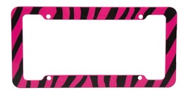Zebra Pink and Black License Plate Frame - $2.95