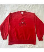 Vintage 90s Deal With It Sweatshirt Adult Large Red Pullover - $665.26 MXN