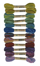 Valdani Thread Size 8 2ply Wool 12 Skein Sampler Children&#39;s Art - £38.40 GBP
