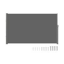 VEVOR Retractable Side Awning, 63''x 118'' Aluminum, 280g Polyester, Gray - $91.99