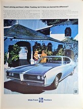 Vintage 1968 Print Ad Advertisement Pontiac Wide Track Lemans-Nostalgic - $171.16 MXN