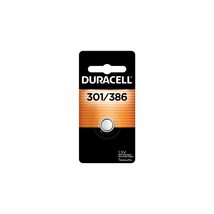 Duracell 301/386 Silver Oxide Button Battery, 1 Count Pack, 301/386 Battery, Lon - £4.67 GBP