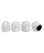 Bling Tire Valve Caps – 4 Pack Crystal Rhinestone Valve Stem Covers, Lux... - $7.99