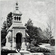 Clark Dunlop Crypt Mausoleum Tombstone Architecture 1899 Victorian Desig... - €22,11 EUR