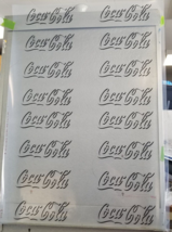 Coca-Cola® Logo Outline Preproduction Advertising Art Work Black White M... - £14.24 GBP