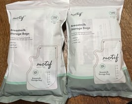 Motif Medical breast milk storage bags 200 New - £17.40 GBP