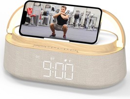 Bluetooth Speaker With Wireless Charger, Fm Radio, Adjustable Led, Gift（... - $56.99