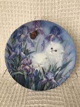 Vintage W.L.George Plate &quot;Garden Discovery&quot; by Lily Chang, Cat Collector... - $20.00