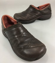 Merrell 8.5 Primo Patch Bug Brown Leather Mocs Loafers Shoes Slip-On - £23.50 GBP