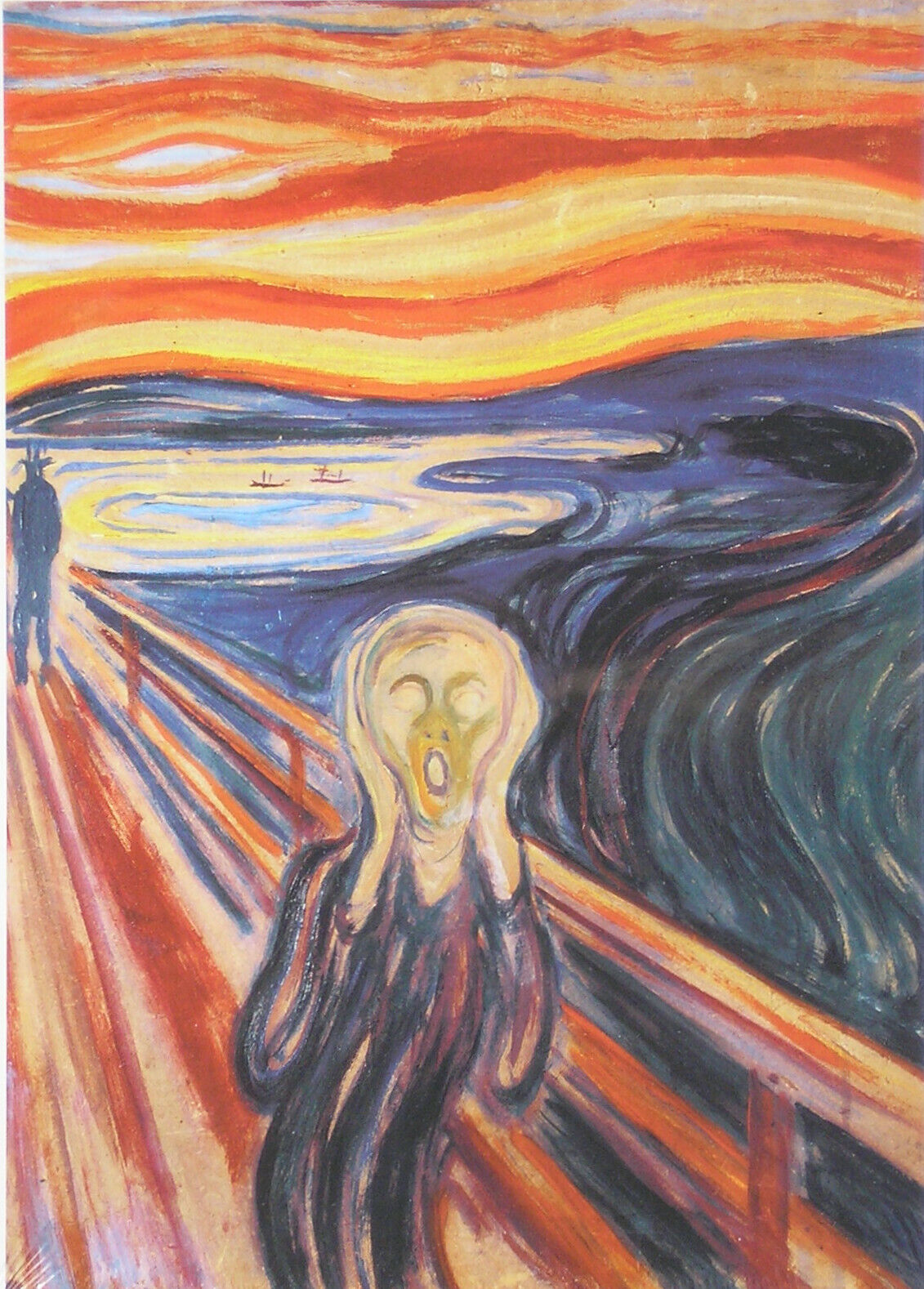 Piatnik Edvard Munch The Scream 1910 1000 pc Jigsaw Puzzle Expressionism Art - $17.81