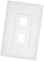 Legrand - On-Q F9044WHV1 2Port Decorator Wall Plate Kit, White - $8.50