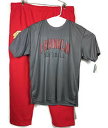 Mens Red Basketball Sweatpants XXXL 3XL &amp; Franklin Softball Shirt XL - $35.86