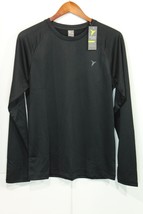 NEW Men&#39;s Old Navy Active Performance Waffle Lined Long Sleeve Shirt Black M $40 - £17.86 GBP