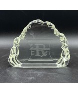 Pharmacist Rx Art Glass Iceberg Display Award Wendell August Forge - $61.08 CAD