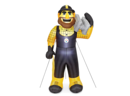 NEW SEALED Pittsburgh Steelers Steely McBeam 7 Foot Inflatable Mascot with Light - £156.60 GBP