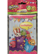 SHOPKINS INVITATIONS (8) ~ Birthday Party Supplies Stationery Cards Note... - €3,31 EUR