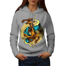Wellcoda Sea Marine Anchor Fashion Womens Hoodie,  Casual Hooded Sweatshirt - £29.34 GBP
