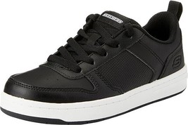 SKECHERS SMOOTH STREET GENZO BOY&#39;S SHOES SIZE 5.5 NEW 405634L/BKW - £27.37 GBP