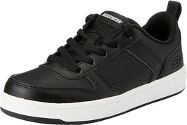 SKECHERS SMOOTH STREET GENZO BOY&#39;S SHOES SIZE 5.5 NEW 405634L/BKW - £27.28 GBP