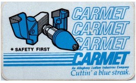 Coal Mining Helmet Decal Sticker Carmet Allegheny Ludlow Cuttin&#39; A Blue Streak - $29.68