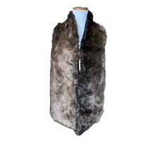 Yumi Kim Revolve Cuddle Me Chic Faux Fur Vest Caramel Brown Women Size S... - $32.47