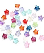 100 Glass Star Beads Rainbow Celestial Jewelry Supplies 10mm BULK - $17.81