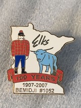 Bemidji Elks Lodge #1052 100 years Minnesota Paul Bunyan Babe blue ox 2007 - £7.70 GBP