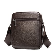 Men&#39;s Shoulder Bag Casual Genuine Leather Messenger Bag Mini Men&#39;s Crossbody Bag - £27.63 GBP