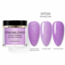 Born Pretty Nails Dipping Powder - Durable- Purple Glitter Shade *SLANTI... - £3.54 GBP