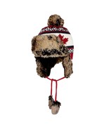 WITHMOONS Fleece Maple Fair Isle Knit Beanie Hat Earflaps Cap FZ70021 (W... - £31.92 GBP