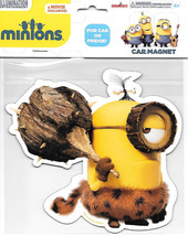 Minions Movie Caveman Minion Large Car Magnet, NEW UNUSED #B584 - £3.92 GBP