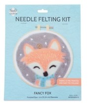Fabric Editions Needle Felting Kit 6&quot; Round-Fox NCNDLFLT-FOX - £26.65 GBP