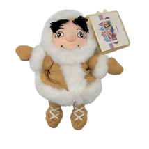 Disney It&#39;s a Small World Alaska Boy 8” Bean Bag Toy Plush - £6.28 GBP